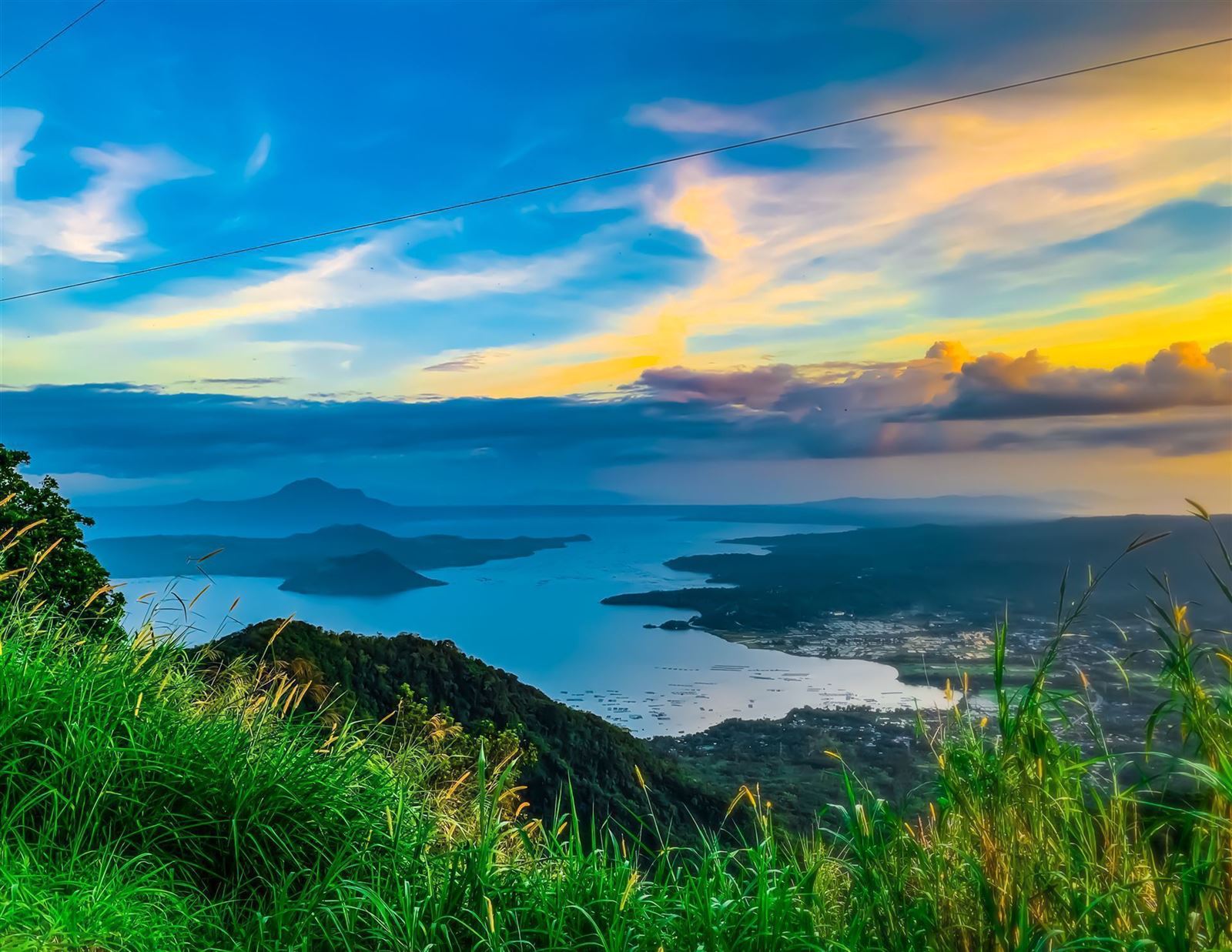 Taal Vulkanlandschaft